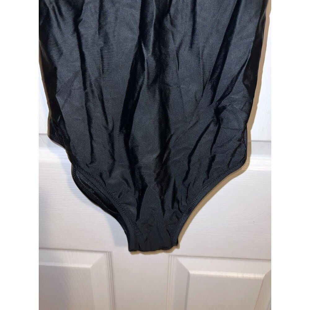 NWT J. CREW High-support Cross-Back One-Piece Black Style BR016 Sz 6 - Picture 6 of 16
